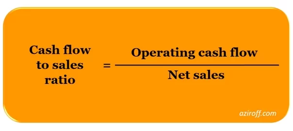 cash flow to sales ratio